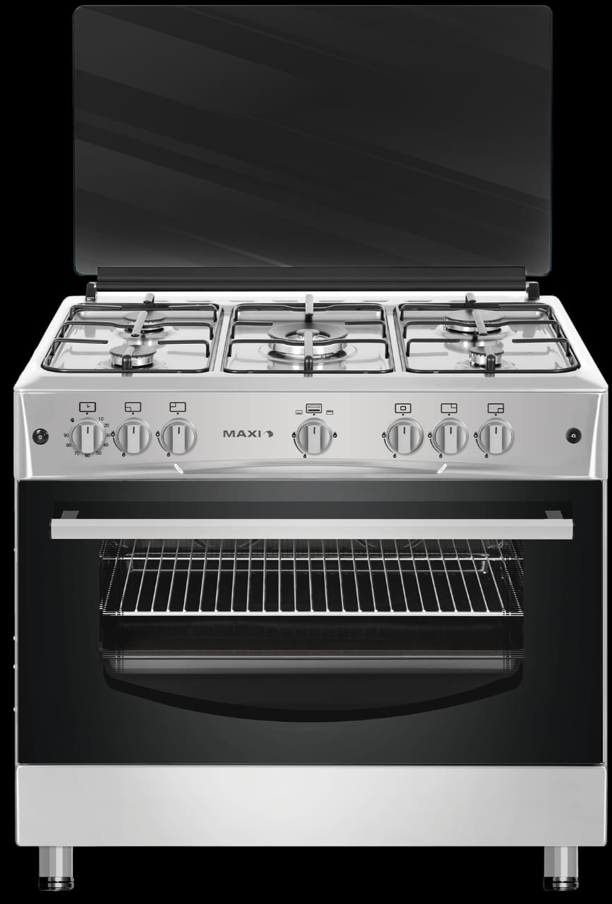 Maxi gas cooker 6ways stainless