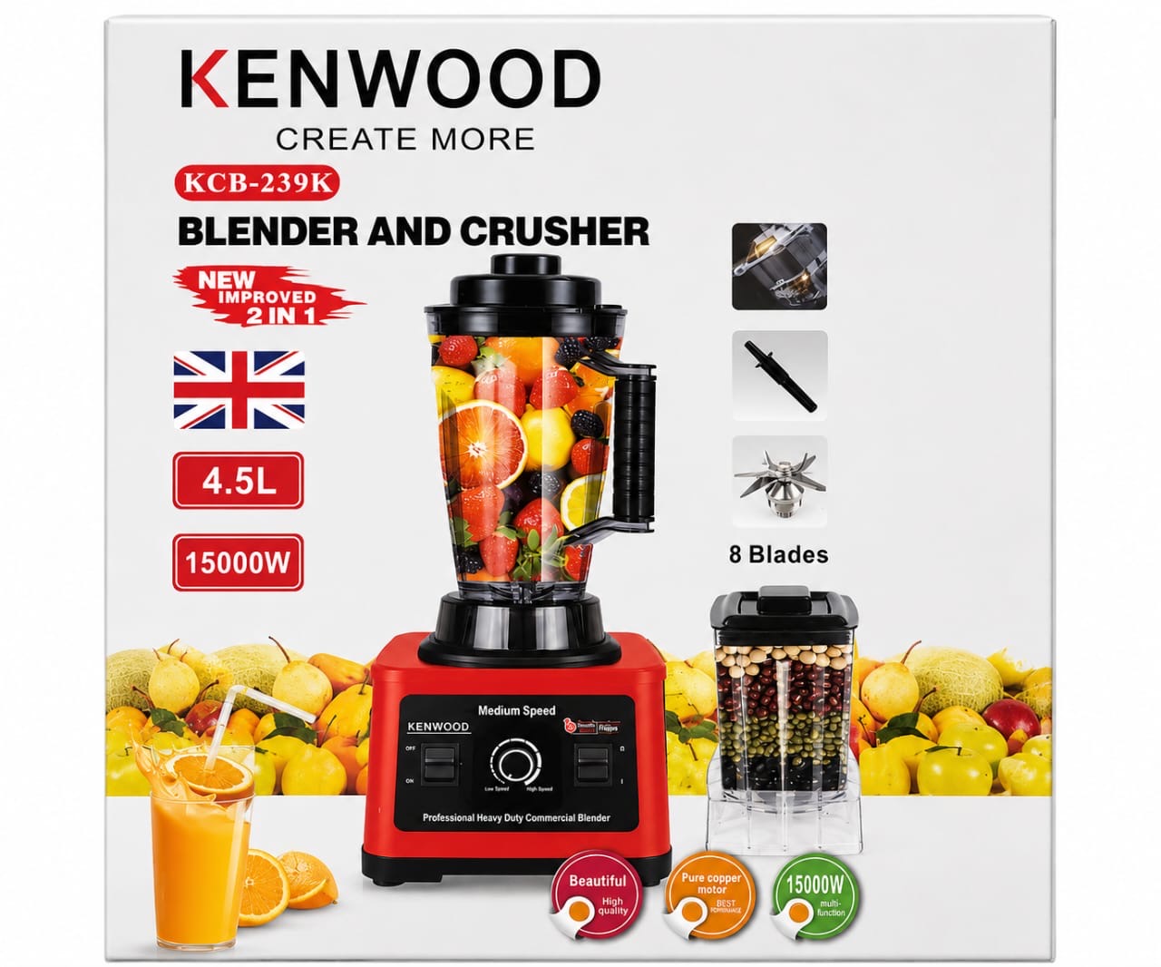 Kendwood blender 4.5L